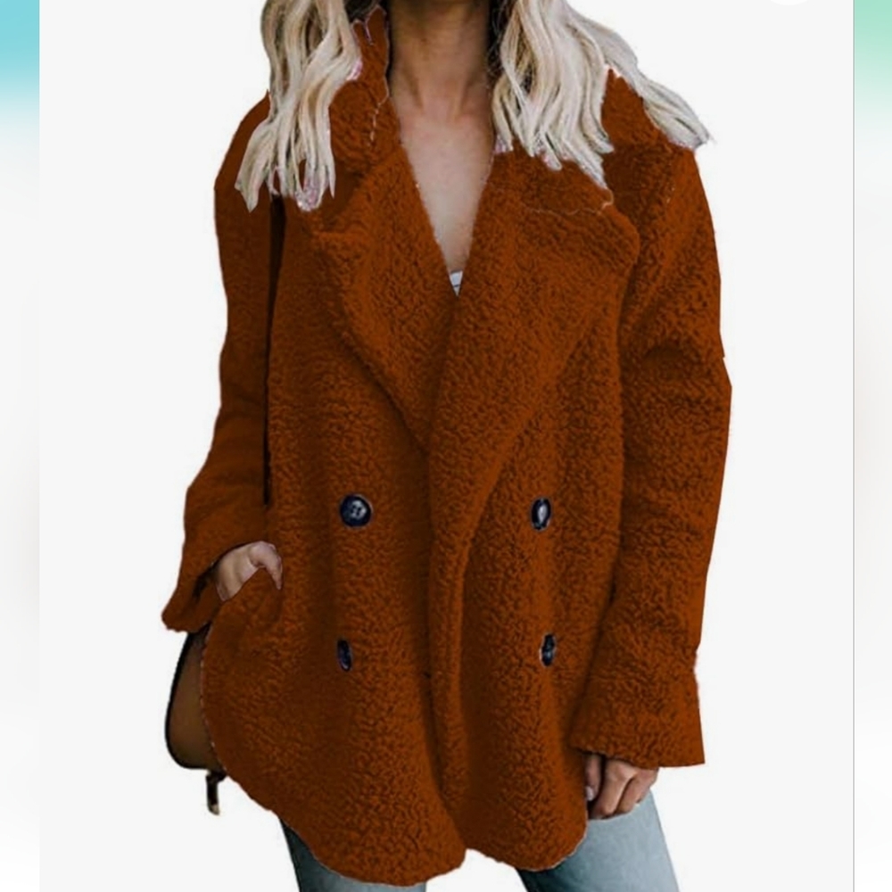 Rust sherpa jacket